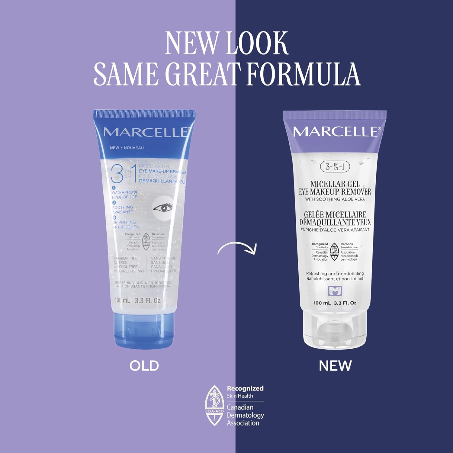 Marcelle 3-in-1 Micellar Gel Eye Makeup Remover, Hypoallergenic and Fragrance-Free, 3.3 fl oz - Image 3