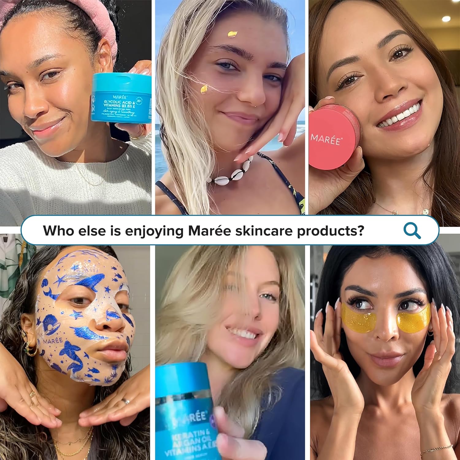 MAREE Eye Gels - Under Eye Gels for Puffy Eyes and Dark Circles with Natural Marine Collagen & Hyaluronic Acid - Anti-Aging Eye Mask for Face to Soothe Puffiness, Eye Bags and Wrinkles - Image 7