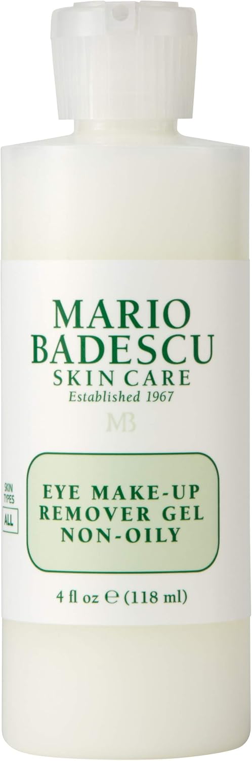 Mario Badescu Eye Makeup Remover Gel Ideal for Combination or Oily Skin Lightweight, Non-Greasy Waterproof Eye Make Up Cleanser Formulated with Safflower Seed Oil