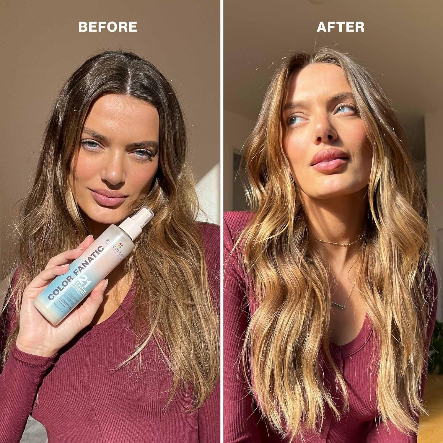 Pureology Color Fanatic Leave-in Conditioner | Hair Treatment and Detangler Spray | Smooths Frizz and Protects Hair Color From Fading | Heat Protectant | Vegan - Image 2