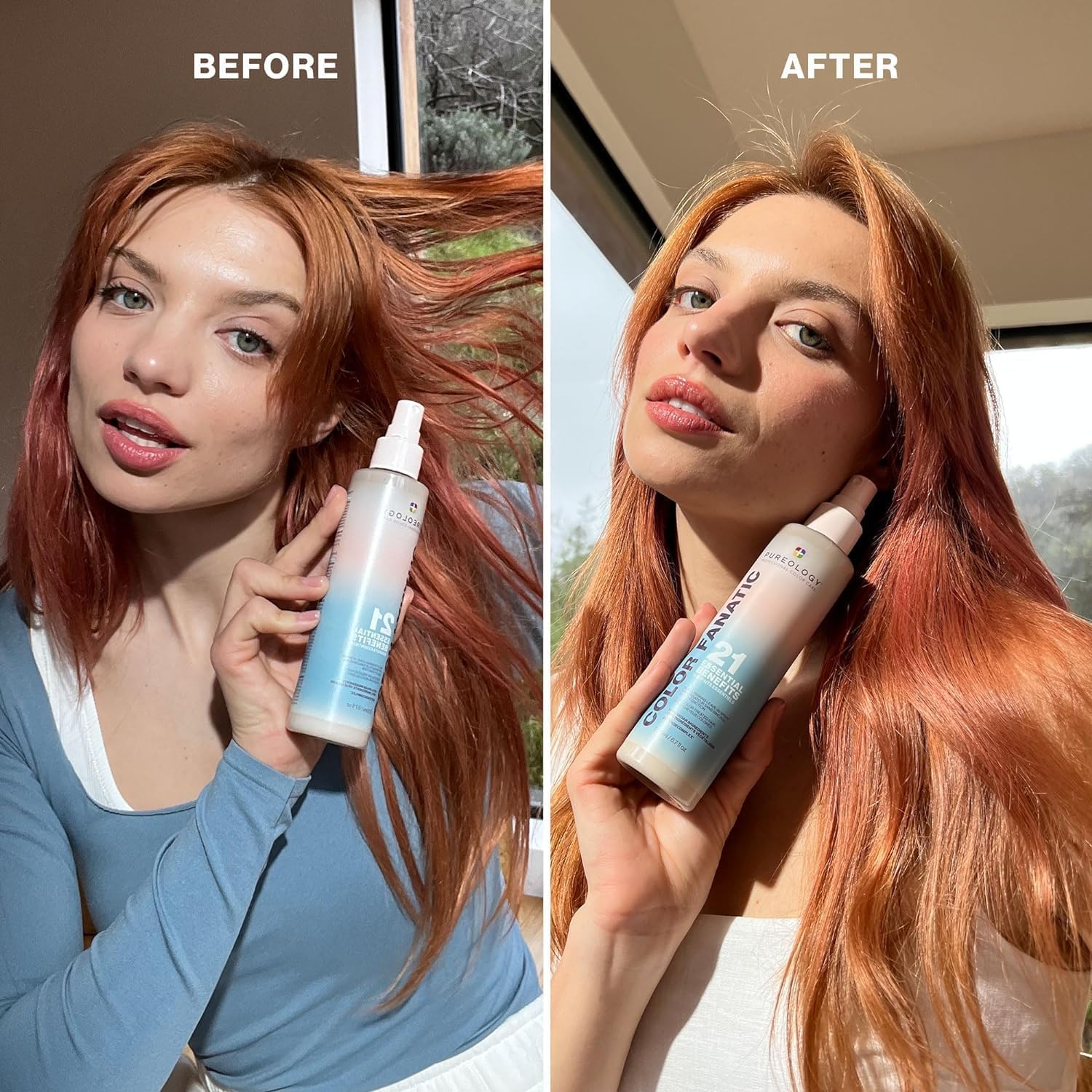 Pureology Color Fanatic Leave-in Conditioner | Hair Treatment and Detangler Spray | Smooths Frizz and Protects Hair Color From Fading | Heat Protectant | Vegan - Image 5